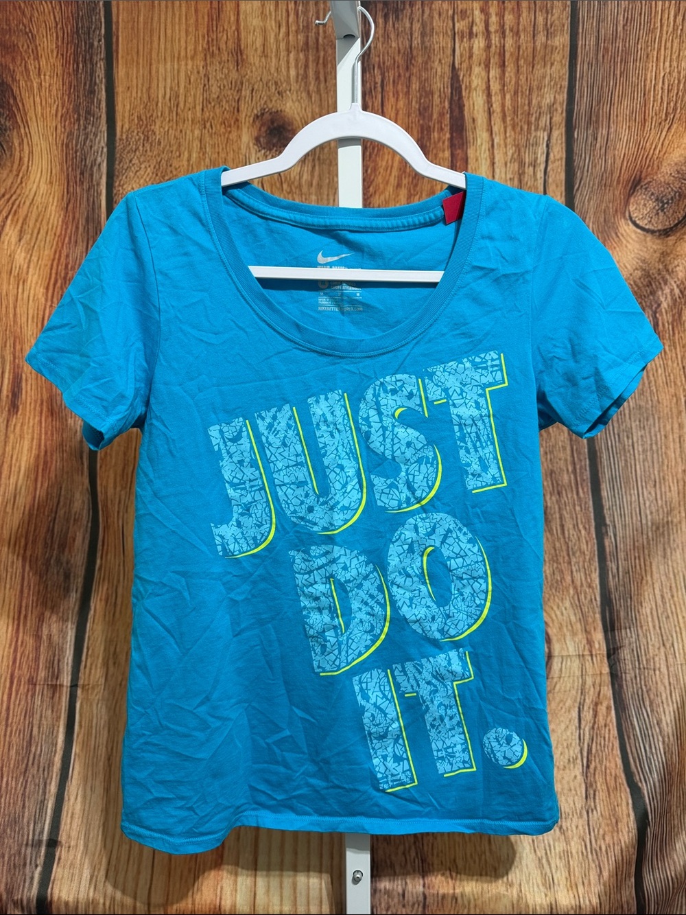 Nike Just Do It Blue Tee Size M